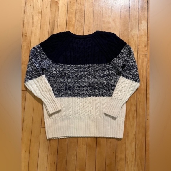 St. John Cable Knit Color Block Sweater - Picture 8 of 8